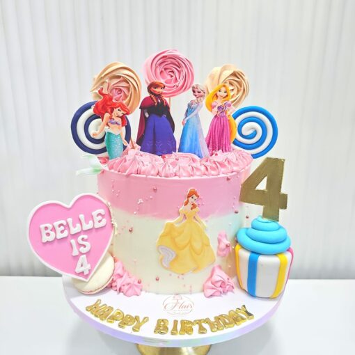 1-Tier Princess Heros Cake