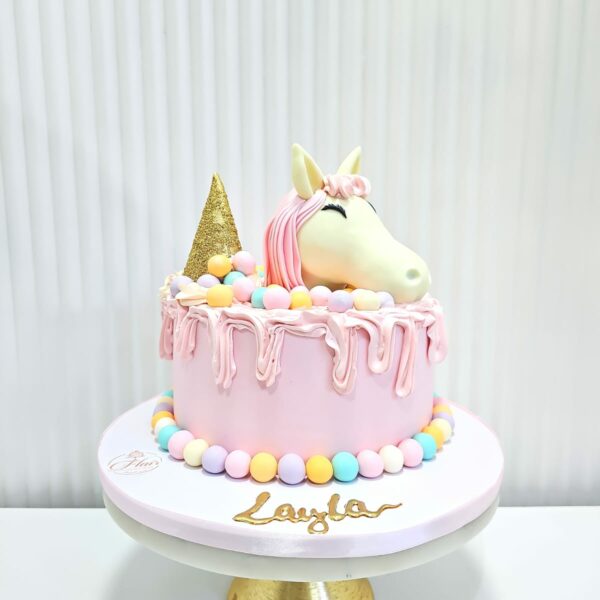 1-Tier Unicorn Cake 8