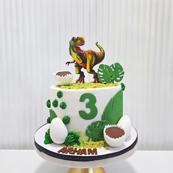 1-Tier Dinosaur Cake 2