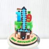 1-Tier Minecraft Cake 4